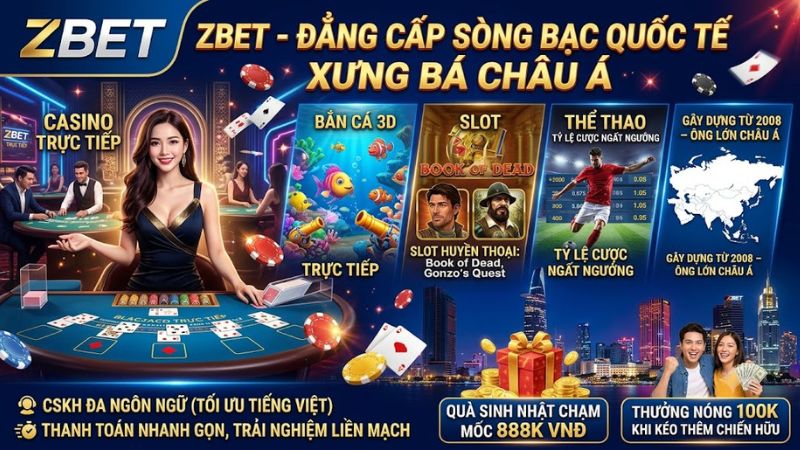 ZBET – Đẳng Cấp Sòng Bạc Quốc Tế Xưng Bá Châu Á ZBET – Đẳng Cấp Sòng Bạc Quốc Tế Xưng Bá Châu Á